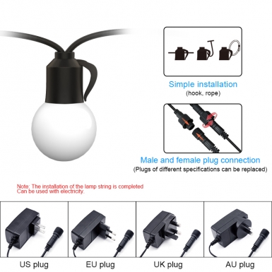 LED户外灯 - HCP029  G40水晶彩色灯串